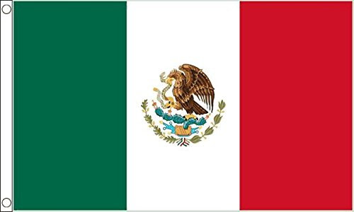Flag Wholesaler Mexico Flagge, Mehrfarbig, Large