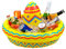 Amakando Flotador Inflable para Cerveza - 50 cm | Sombrero Hinchable para Bebidas | Fiesta Temática México | Accesorio Fiesta de Playa