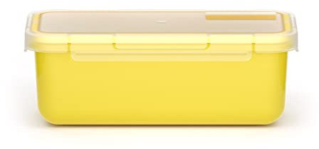 Valira Porta alimentos - Contenedor hermético de 0,75 L hecho en España, color amarillo