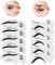 10er Set Eyeliner Schablonen, verschiedene Styles, schnell und zeitsparend, biegsam und handlich für Schule, Ausbildung, Büro