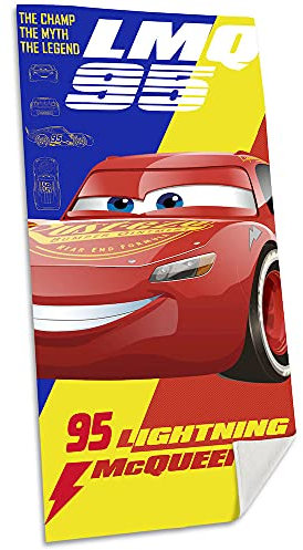 Kids Licensing KL84496, Badetuch (70x140cm, Baumwolle), Cars