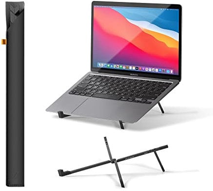 Native Union Fold Laptop Stand – Ultrakompakter, Faltbarer & tragbarer Laptop-Ständer – Ergonomischer & optimierter Betrachtungswinkel – Für 10 bis 16 Zoll MacBook, Laptops, iPad & Tablets (Schwarz)