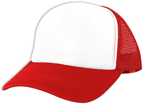 Alsino Trucker Mesh Cap Retro Basecap Käppi Cappy Mütze - verstellbare Größe - Pull On Verschluss, Farbe wählen:rot