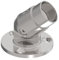 Sellon24® Flangia da parete in acciaio inox V2A 42,4 raccordo ringhiera flangia 0-90 gradi corrimano tubo scale regolabile flangia tubo raccordo flangia tubo tondo 0945-242-B