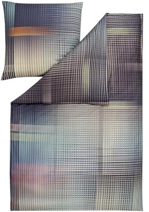 ESTELLA Mako-Satin Bettwäsche Wanja aubergine 1 Bettbezug 155 x 220 cm + 1 Kissenbezug 80 x 80 cm
