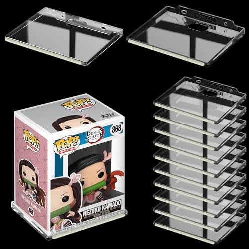 12 Stück Wandregal für Funko Pop Anime Figur, Displaykanten mit phosphoreszierenden Streifen, Sammlerregale für Actionfiguren, Spielzimmer, Mini-Sammelregale