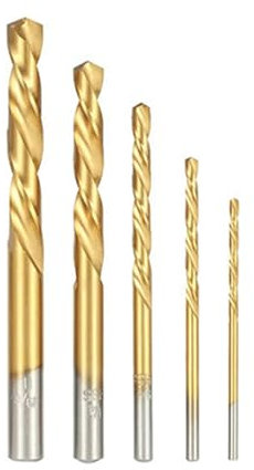 5Pcs Left Hand Drill Bits Screw Bolt Remover HSS 3.2-8.7mm Extractor Tool Electric Drill Accessories For Drilling Reversal