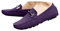 ticticlily Mocassini Uomo Elegante Fibbia Mocassini Comfort Scamosciato Scarpe di Guida Moda Pantofole B Viola 47 EU