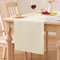 Smiry Leinenoptik Tischläufer Lotuseffekt 40 x 240 cm Tischläufer Abwaschbar Wasserabweisend Modern Dekoration für Küche Party, Beige