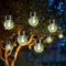 GIGALUMI Hanging Solar Lights Outdoor Garden, New Upgraded Moving Led Beads,8 Pack Waterproof Hanging Globe Solar Lights for Garden Yard Patio Decoration (Warm White)