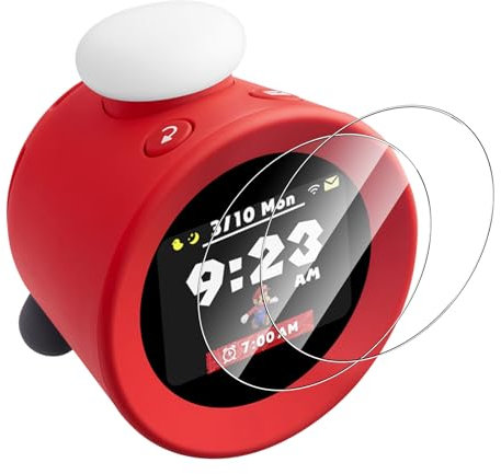 Lutree für Nintendo Sound Clock Alarmo für Panzerglas Schutzfolie, 2 Stück 9H Härte Anti- Kratzer Folie Displayschutz, HD Bläschenfrei Schutzglas Displayfolie