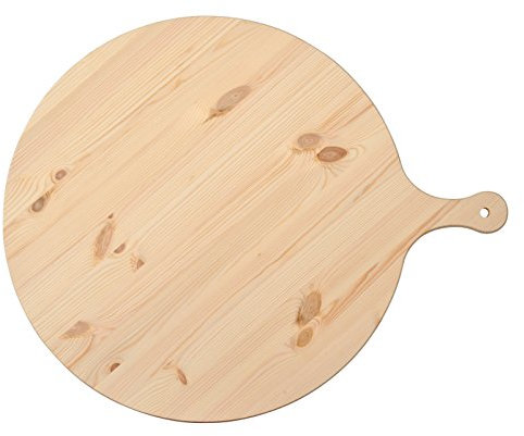 HABI Tagliere Polenta Abete con Manico cm55 Made in Italy Utensili da Cucina, Legno, Marrone