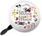 Seven Polska Mädchen Minnie Mouse Flowers Fahrradklingel, Mehrfarbig, Durchmesser 80 mm, 9136