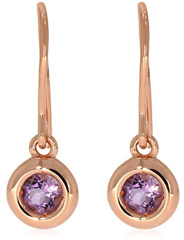 XEN Ohrhänger mit Pink Amethyst ca. 0,60 ct. rosèvergoldet