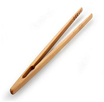 Fliyeong Pince à toast en bambou pour grille-pain - Pince à fruits pour toasts, fruits, pain et cornichons - Pratique et pratique