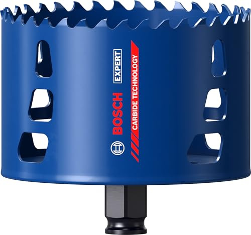 Bosch 1x EXPERT Multi Material Power Change Plus-Lochsäge (für Holz mit Metall, Ziegelstein, Ø 102 mm, Professional Zubehör Bohrmaschine)