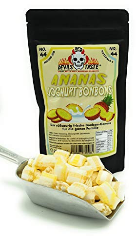 Fruchtige Ananas Joghurt Bonbons - mild - 200g - Hotskala: 0
