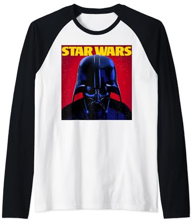 Star Wars Darth Vader Vintage Poster Raglan Baseball Tee