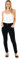 M17 Women's 5.06E+12 Women Ladies High Waisted Denim Jeans Double Button Casual Cotton Trousers Pants with Pockets 1, Black, 10 UK