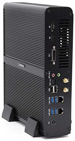 QIKMALL Mini PC Gaming Intel Core i7-7820HQ/HK,Mini PC Desktop Computers,GeForce GTX 1650 4GB, 32GB RAM DDR4, 1TB NVME SSD 1TB HDD, HDMI/DP/DVI/TPC/USB3.0/Wifi 6/BT5.0/Win 10