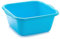 Tradineur - Cubo, Barreño, Tina Multiusos - Fabricado en plástico - Producto y Utensilio de Limpieza - Forma Cuadrada - Capacidad de 25 litros - 45 x 45 cm - Color Azul