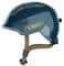 ABUS Kinderhelm Smiley 3.0 ACE LED - Fahrradhelm mit Licht - tiefe Passform & Platz für einen Zopf - für Mädchen und Jungs - Blau Glänzend, Größe M