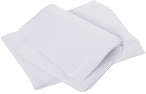 GeeRic Papier Parchemin de Cuisson, 100 Pcs 23x33cm Pouces Parchemin de Cuisson Antiadhésif Prédécoupé pour la Cuisson de Biscuits, Pain, Viande, Pizza Blanc