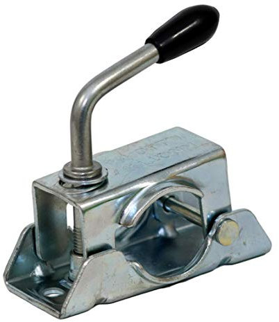 Generisch Knott Klemmhalter Klemmschelle Stützradhalter - Rohr Ø48mm - 105mm Lochabstand für Stützrad Stütze Anhänger Trailer Caravan