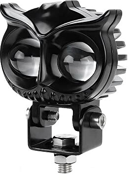 Riloer Phare de moto à LED, projecteur de moto, phares de travail à LED, phare antibrouillard jaune + blanc