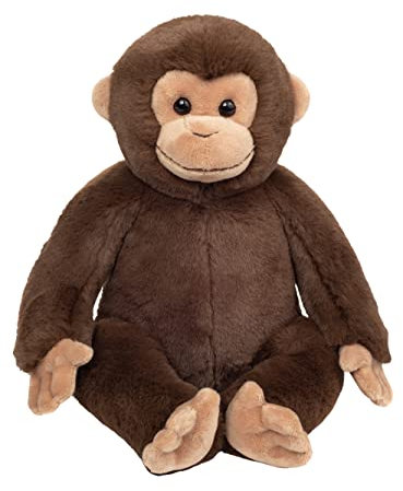 Teddy Hermann 92949 - Peluche de Mono Sentado (35 cm, sostenible, Fabricado con Materiales reciclados)