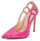 QUEEN HELENA Scarpe Eleganti con Tacco a Spillo Decollete a Punta Chiusa Donna K2099 (Fucsia, Numeric_40)