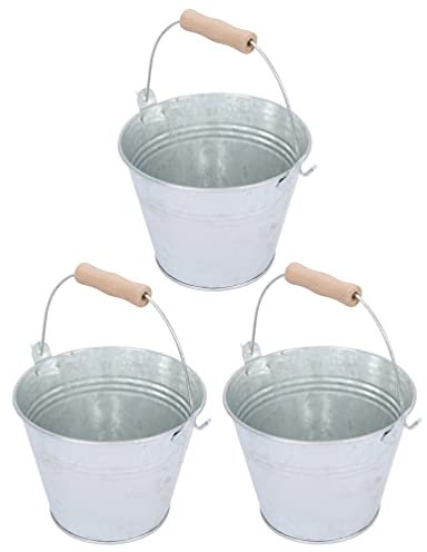 Homoyoyo 3 Pièces Seau à Charbon Contenant De Nourriture pour Chat Cruche De Fleurs Seau à Ordures Seau De Charbon De Bois De Gril Poubelle De Recyclage Barbecue Seau à Papier Le Fer
