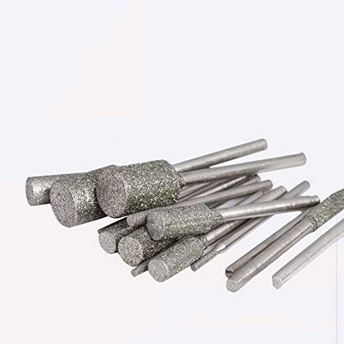 Bulloni di espansione 5 pz/Set 3 * 3/4/5/6/8mm Diametro del Gambo 3mm Cilindricical Bited Rod Asta lucidata Diamante Diamante Ago Macinazione Strumento di Scultura A003