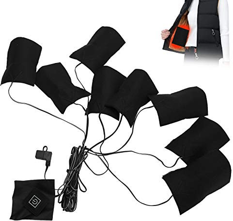 Restokki Riscaldatore USB - Riscaldatore Portatile per Tenda da Campeggio, Vestiti e Gilet, in Tessuto Morbido e Resistente