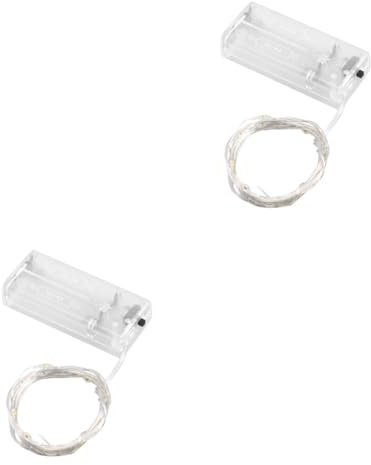 Warmhm 2 Stück 3 Meter Lange -lichterketten Flaschenlampe Dimmbare -lichterkette Dekorative Lampe -lichterkette -lichterkette Glasvase Langlebige Glühbirnen Heimdekor Weiß