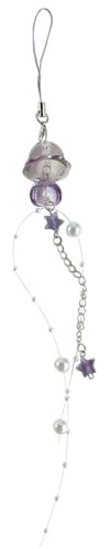 Quallen-Handy-Charm-Schlüsselanhänger, Kristall, Stern, Perlen, Handykette, Neuheit, Quasten, Handy-Schlüsselband für Frauen und Mädchen, PL, One size