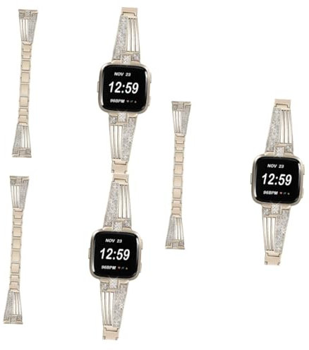 DOITOOL 3 Pz cinturino a bracciale cinturino vintage resistente e durevole cinturini per orologi di mele per orologio con strass sostituzione del sostituibile