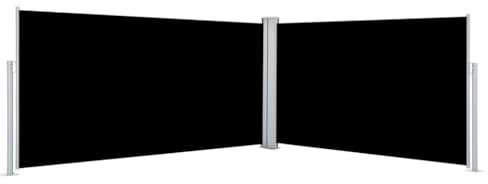 Home Outdoor OthersVersenkbare Seitenmarkise, schwarz, 160 x 600 cm