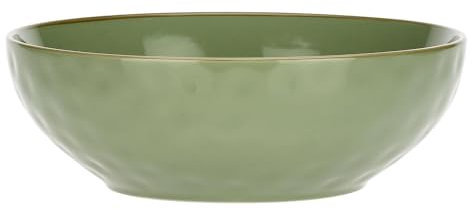 Rose & Tulipani Concerto Ciotola Insalatiera Coppa 26cm Verde Oliva Stoneware