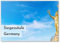 Siegessäule Panorama Mit Viktoria Statue Vor Blauem Himmel, Berlin, Deutschland, Kühlschrankmagnet