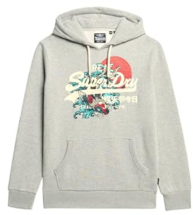 Superdry Herren Tokyo Hoodie mit Vintage-Grafiklogo