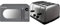 Russell Hobbs RHM2044G Retro 20 Litre Grey Digital Microwave, 800W, Mirror Finish & 4 Slice Toaster (High lift feature, 7 Browning levels, Frozen/Cancel/Reheat function