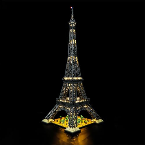 MENZAVA Licht-Set Kompatibel Mit 10307 Eiffelturm Icons - Led-Beleuchtungsset Für Bausteinen Modell - Modell Set Nicht Enthalten