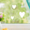 Wandtattoo Loft Fensterbilder Frühling mit weißen Herzkranz – A4 Bogen, Wiederverwendbar – Frühlingsdeko Fenster, Frühlingsbild Fenster, Fensterdeko Frühling, Fensterfolie Frühling Selbstklebend