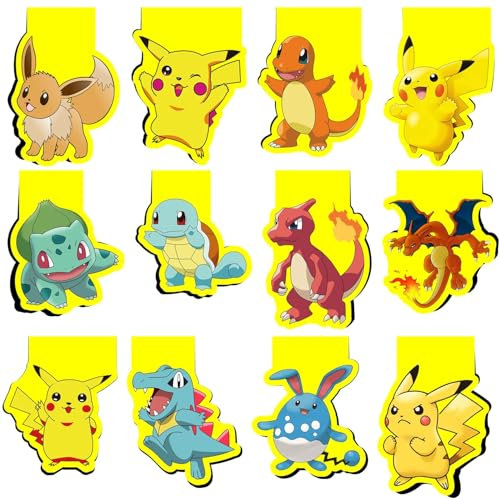 Magnet Magnetische Lesezeichen,12pcs lesezeichen magnetische,magnetische Lesezeichen Bunt Niedlichen Lesezeichen,magnetische Lesezeichen Kinder,book marks for reading,für Klassenkameraden und Freunde