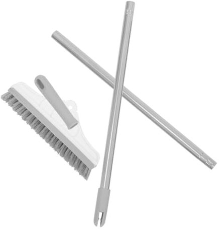 TOBBOMEY Indoor Broom for Kitchen Cleaning Handle Dust Brush for Efficient Sweeping Tiles and Floors Portable House Cleaning Tool for Easy Grime Removal
