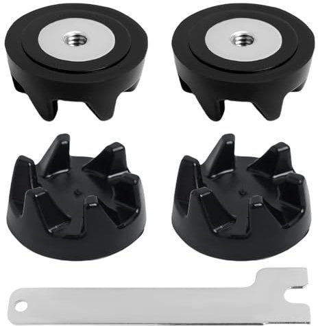 LEIBOCHAO 4PCS Acoplador de Licuadora 9704230 Compatible con KSB52, KSB5, 5KSB52, 5KSB5, Mezclador de Goma del Acoplador del Engranaje Embrague con Herramienta de Eliminación