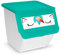 Acan Tradineur - Contenedor apilable - Fabricado en plástico - Organizador para la basura, caja de almacenamiento de residuos, reciclaje - Diseño Unicornio - 36 litros - 36 x 38,5 x 38 cm