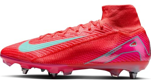 Nike Mercurial Superfly 10 Elite Botas de fútbol de Perfil Alto SG-Pro, Soccer Shoe Hombre, Ember Glow/Aurora Green, 37.5 EU