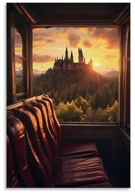 FCTMIWHBN Fantasy-Film-Poster, Harry Magic Potter, Poster und Drucke, Leinwand, Wandkunst, Poster, 30 x 45 cm, ungerahmt